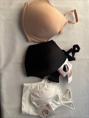 Jockey Seamless Bras Trio - Black, Nude, White